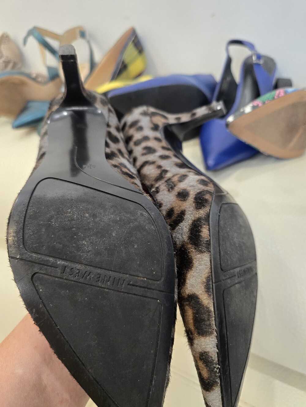 LOT 7 SHOES Pumps Heels Pointed-Toe Slingback Size 8.5 - Picture 12 of 14